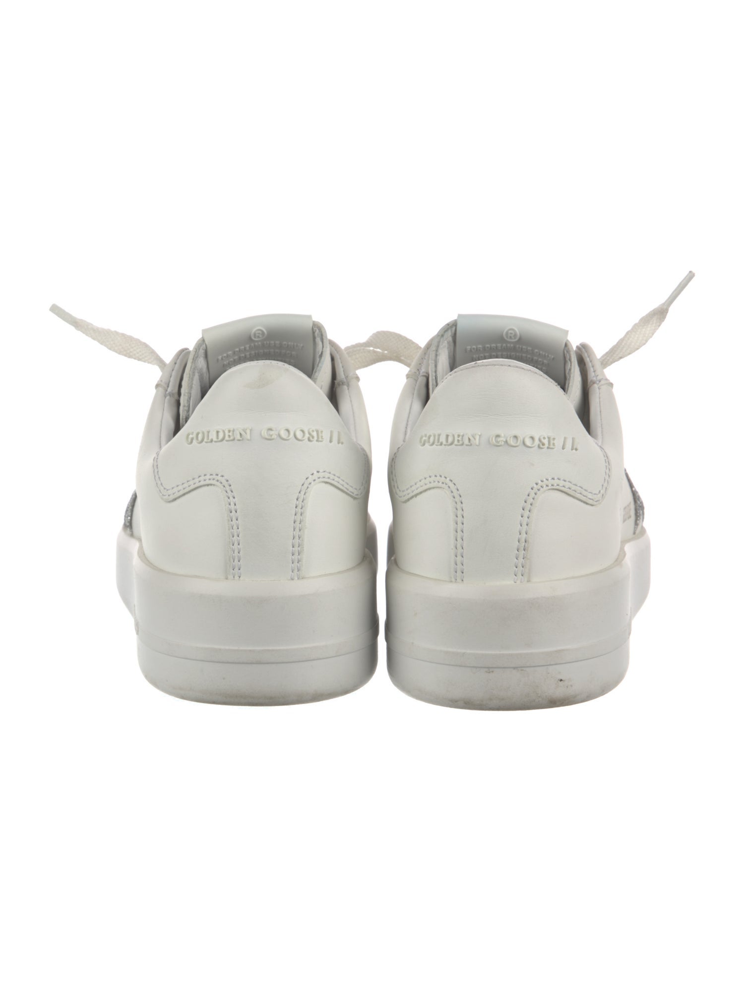 Golden Goose Leather Crystal Embellishments Sneakers